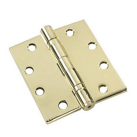 Richelieu Hardware Full Mortise Inset Polished Brass Hinge 3 Pack