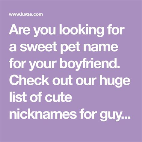 300 Cute Nicknames For Guys With Meanings