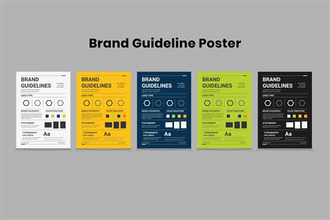 Brand Guidelines Poster Design Template Graphic By Thedesignsource088