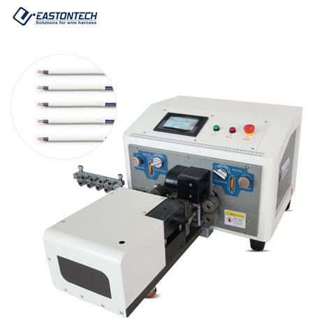 Automatic Two Core Flat Wire Cutting Stripping Twisting Machine China