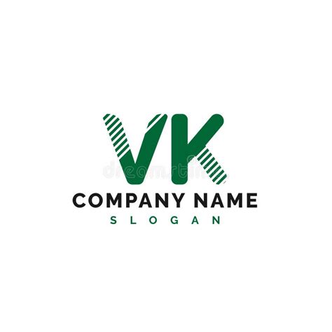 Vk Letter Logo Design Vk Letter Logo Vector Illustration Vector