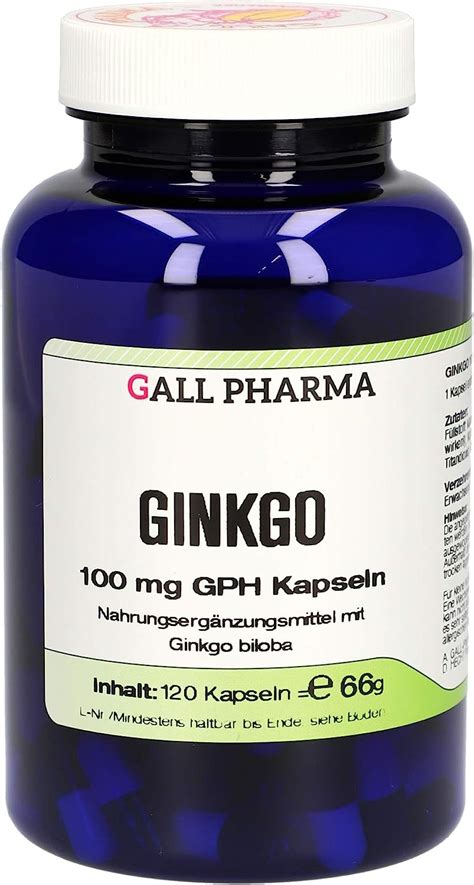 Gall Pharma Ginkgo Mg Gph Kapseln Er Pack X St Ck