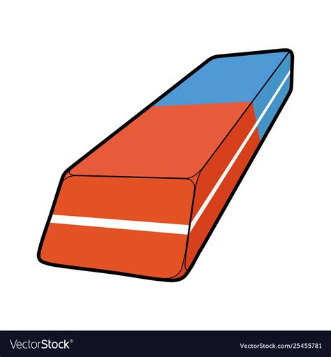 Rubber eraser for pencil and pen Royalty Free Vector Image