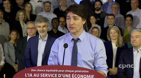 Le Pm Trudeau Annonce Des Investissements Majeurs De G En Ia