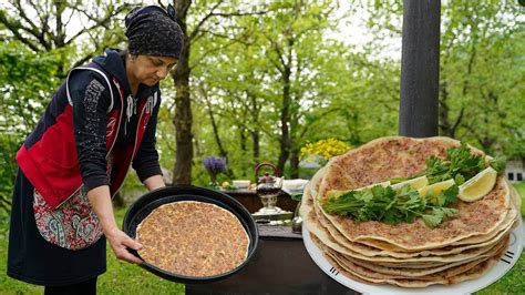 Village Woman S Homemade Lahmacun Recipe How To Make Turkish Pizza