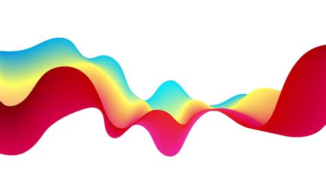 Abstract Rainbow Lines Modern Wave Illustration Vector Modern Wave