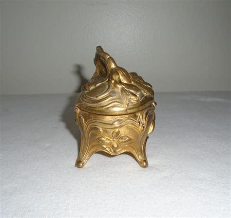 Art Nouveau Jennings Brothers Jb Jewelry Casket Trink Gem