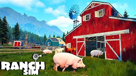 Папа снова на ферме Фермерский бизнес в Ranch Simulator Youtube