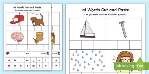 Ai Cut And Stick Worksheet Teacher Made Twinkl Worksheets Library