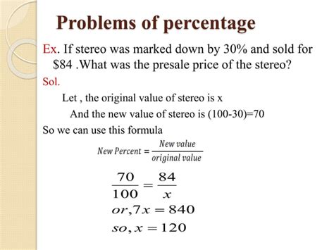 Percentage math basics | PPT