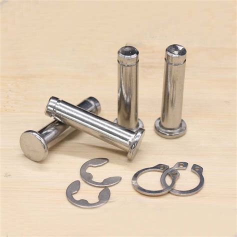 6mm 8mm 10mm 12mm 14 Stainless Steel Dowel Groove Clevis Pins With Retaining Ring Groove