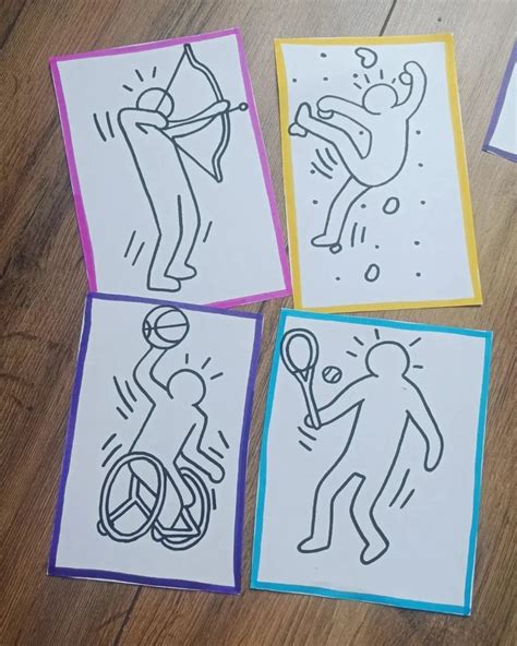 Des silhouettes façon Keith Haring Keith haring art Haring art