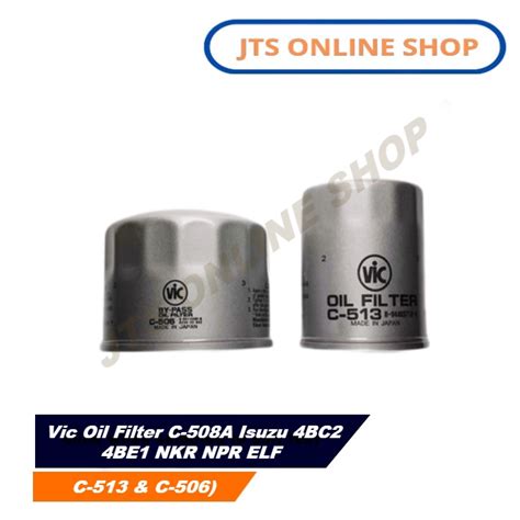 Vic Oil Filter C A Isuzu Bc Be Nkr Npr Elf C C