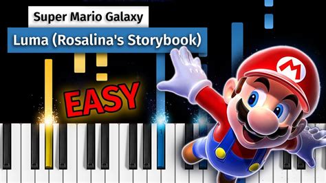 Super Mario Galaxy Luma Rosalina S Storybook EASY Piano Tutorial