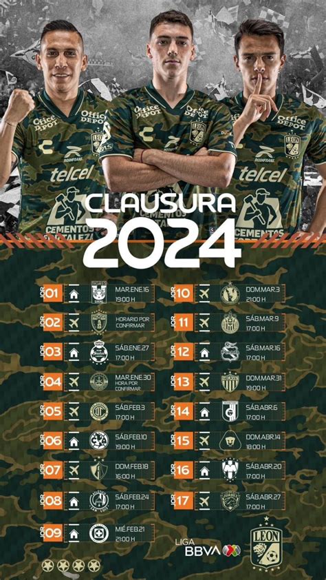 Listo el calendario Club León conoce su camino en el Apertura 2024