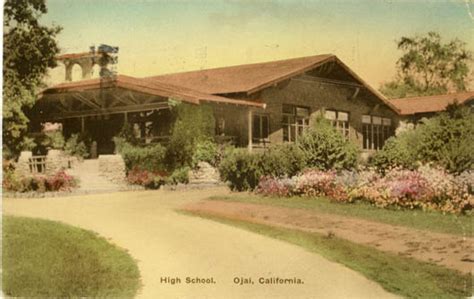 Postcard Nordhoff High School 1910 Ojai History