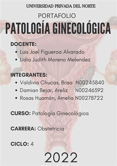 Calam O Patolog A Ginecol Gica Grupo P