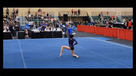 Gymnastics Level 6 Floor And Beam Routine Backhandspring Layout Youtube