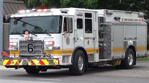 Anne Arundel County Fire Department Engine Medic Responding