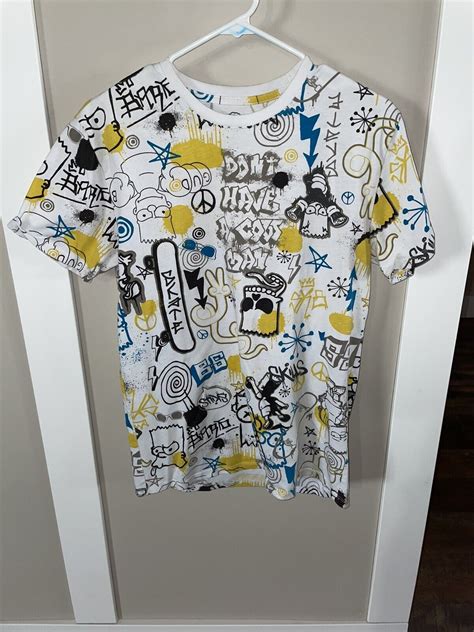 Bart Simpson The Simpsons Graffiti All Over Print T-S… - Gem