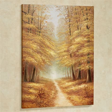 End Of Fall Handpainted Canvas Wall Art