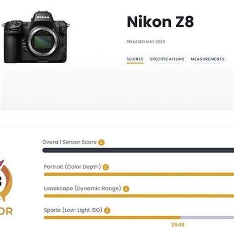 DxOMark公布尼康Z 8的传感器测试得分 DxOMark 尼康 新浪新闻