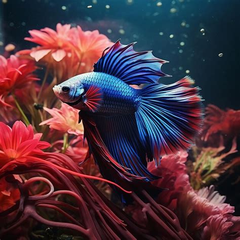 Premium Photo | Beautiful betta fish in aquarium