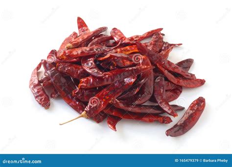 Dried Chili Peppers stock image. Image of spicy, ingredient - 165479379