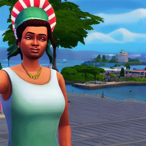 Lady Liberty As A Playable Character In The Sims 4 Stable Diffusion