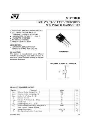 2310 Datasheet and Replacement. Cross Reference Search