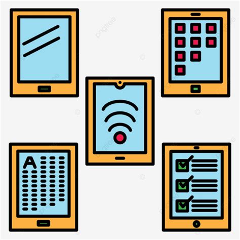 Ipad Icon Set Vector, Tablet, Technology, Computer PNG and Vector with ...