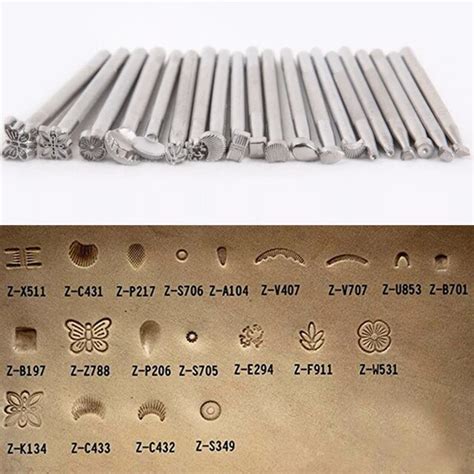 20pcs Leather Stamping Tools Leather Craft Working Saddle Making Tools ...