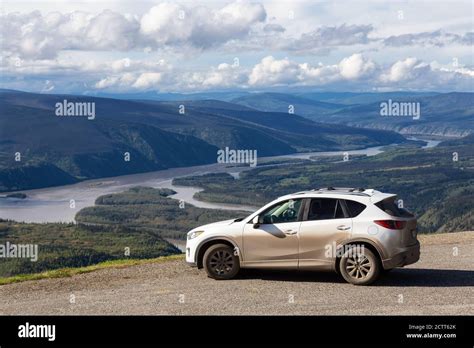 Mazda Cx 5 On Top Of A Mountain Stock Photo Alamy