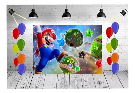 Painel De Festa Sublimado Banner Quadrado Super Mario 05 Parcelamento