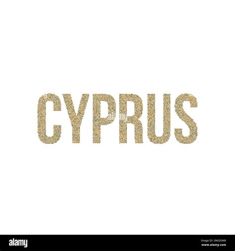 Cyprus Map Silhouette Pixelated Generative Pattern Illustration Stock