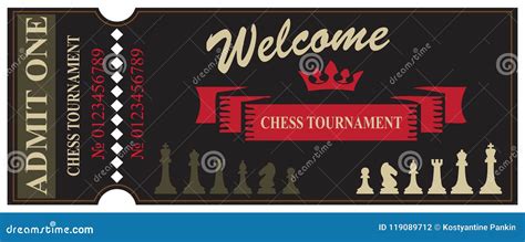 Welcome To Chess Tournament Stock Vector Illustration Of Banner