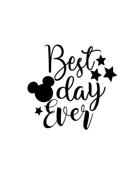 Best Day Ever Svg Disney Svg Instant Download For Cricut Etsy Thiệp