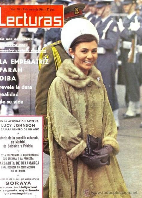 Lecturas Magazine Cover HI M Shahbanou Farah Diba Pahlavi The Queen