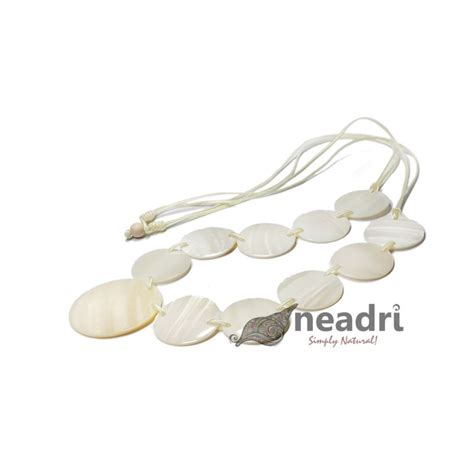 Long Necklace White Kabibe Shell