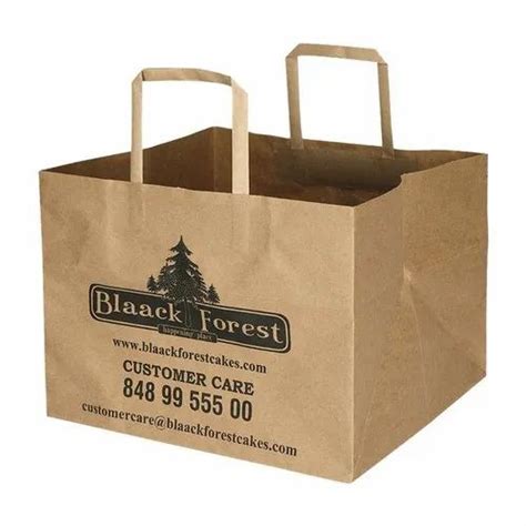 Brown Paper Bags For Cake Shops And Bakeries For Bakery Capacity 1kg