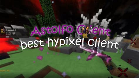 Hacking On Hypixel Astolfo Client Youtube