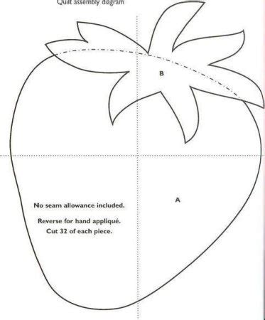 Шаблон клубника для аппликации (44 фото)