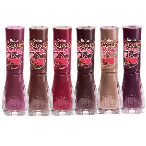 Dailus Dailus Choco Cherry KIT 6 Nail Polishes In Nude And Cherry Red Tones New Collection