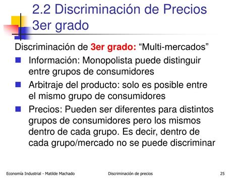 PPT 2 2 Discriminación de Precios PowerPoint Presentation free