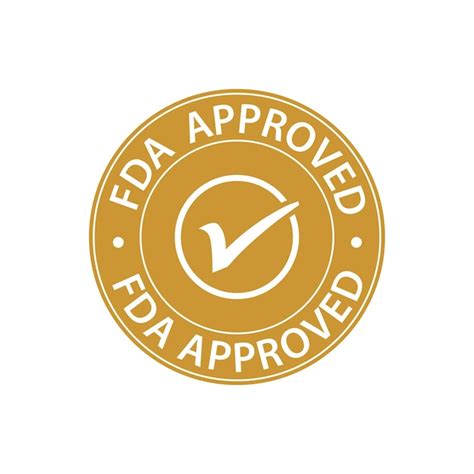 Premium Vector Vector Fda Approved Food And Drug Administration Badge Symbol Label