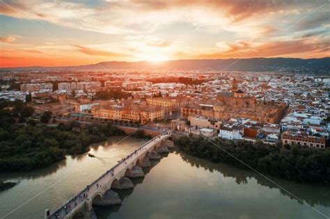 Cordoba Aerial View At Sunset Songquan Photography