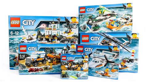 ALL LEGO City Coast Guard Sets Compilation Collection Speed Build YouTube