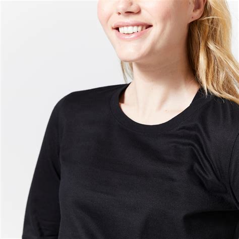 T-shirt manches longues Fitness Femme - 100 DOMYOS | Decathlon