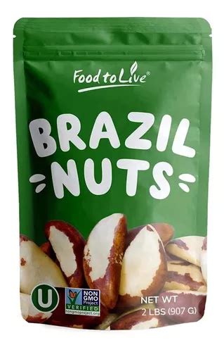 Nueces De Brasil Crudas 2 Libras Sin Ogm Verificadas Cruda Envío gratis