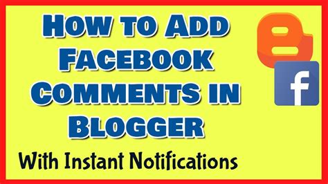 How To Add Facebook Comments Widget For Blogger Youtube